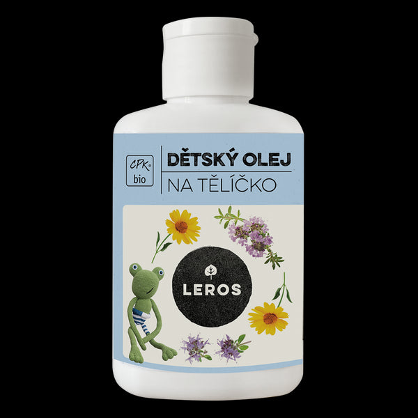 LEROS Dětský olej na tělíčko BIO (100 ml)