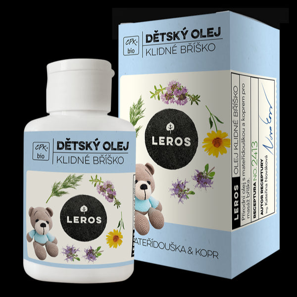 LEROS Dětský olej na klidné bříško BIO (60 ml)