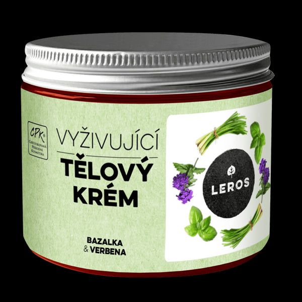 LEROS Tělový krém BIO (200 ml) - Bazalka & verbena