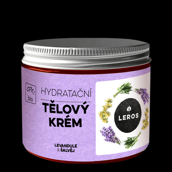 LEROS Hydratační tělový krém BIO (200 ml) - Levandule & šalvěj