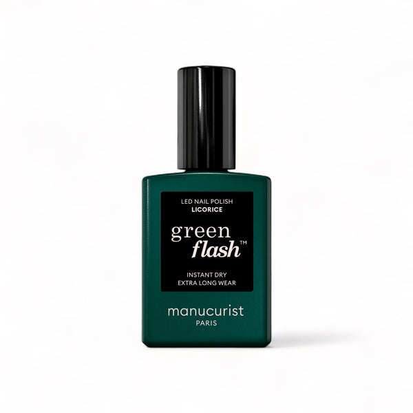 Manucurist Green Flash LED gel lak na nehty - Licorice (15 ml)