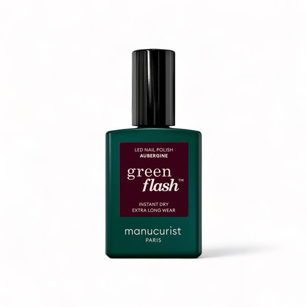 Manucurist Green Flash LED gel lak na nehty - Aubergine (15 ml)