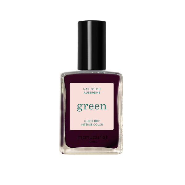 Manucurist Green schnoucí lak na nehty - Aubergine (15 ml)