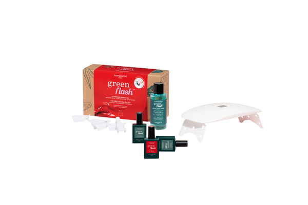 Manucurist Dárková sada Green Flash Starter Kit 24W - Poppy Red