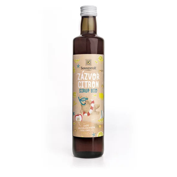 Sonnentor Sirup BIO - zázvor a citron (500 ml)