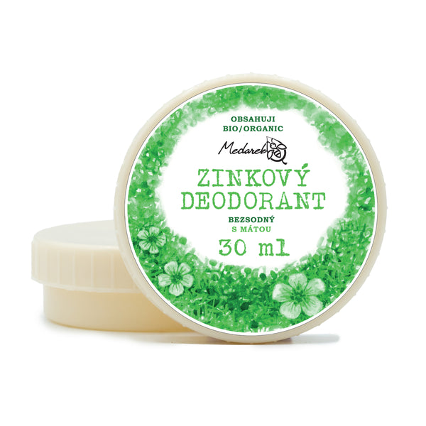 Medarek Krémový deodorant zinkový bez sody - Sladká máta (30 ml)