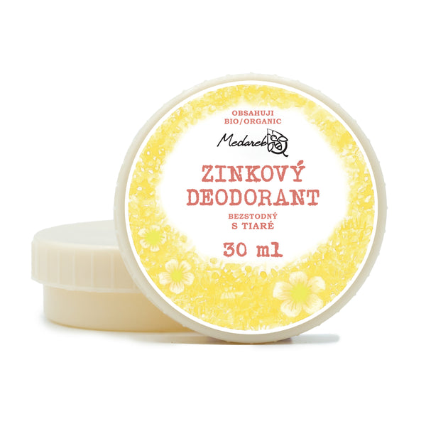 Medarek Krémový deodorant zinkový bez sody - Tiaré (30 ml)