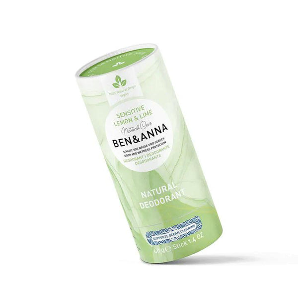 Ben & Anna Tuhý deodorant Sensitive (40 g) - Citrón a limetka