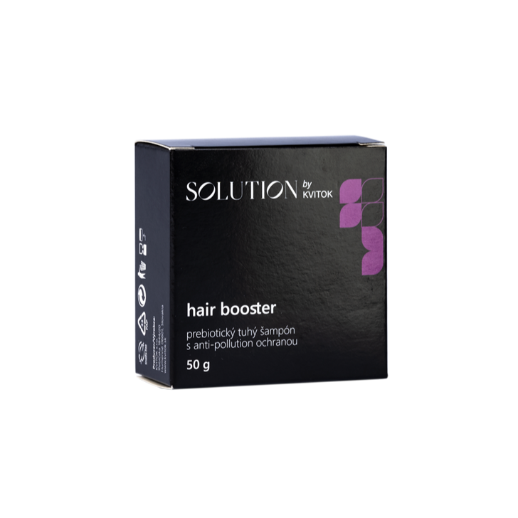 Kvitok Solution Prebiotický tuhý šampon s anti-pollution ochranou Hair Booster (50 g)