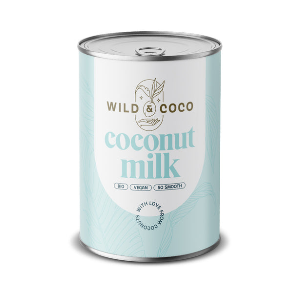 Wild & Coco Kokosové mléko 17% v konzervě BIO (400 ml)