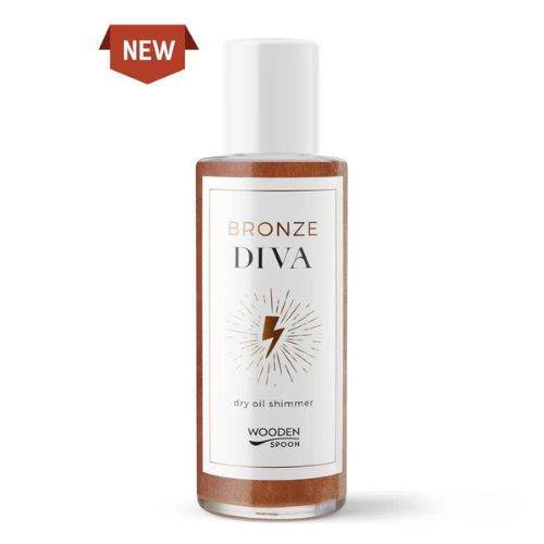 Wooden Spoon Třpytivý suchý olej Bronze Diva BIO (100 ml)