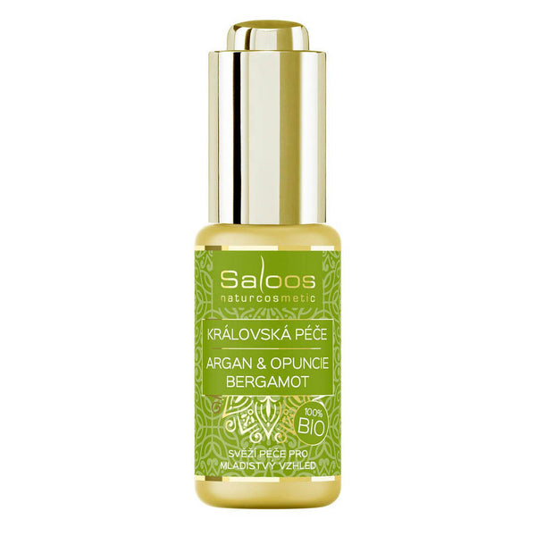 Saloos Pleťový olej Královská péče Argan & Opuncie BIO – Bergamot (20 ml)