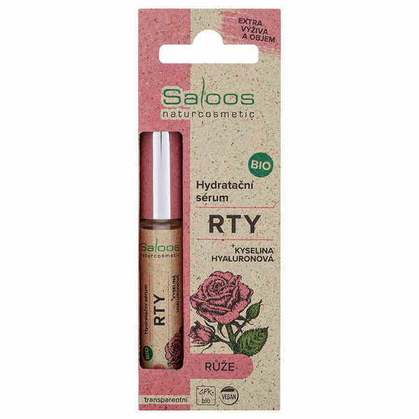 Saloos Hydratační sérum na rty BIO – Růže (7 ml)