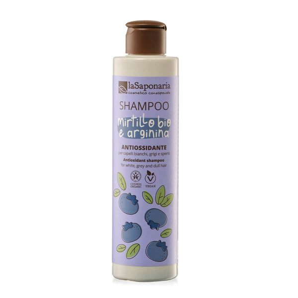 laSaponaria Šampon No yellow na šedivé vlasy s borůvkou a argininem BIO (200 ml)