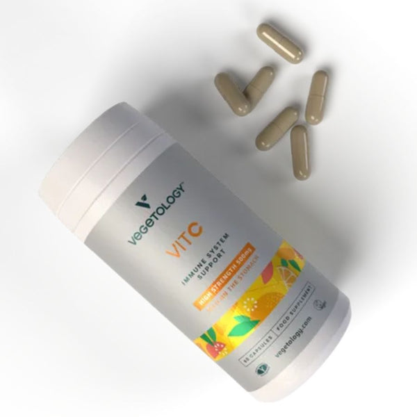 Vegetology Vitamín C 500mg a bioflavonoidy na podporu imunity (60 kapslí)