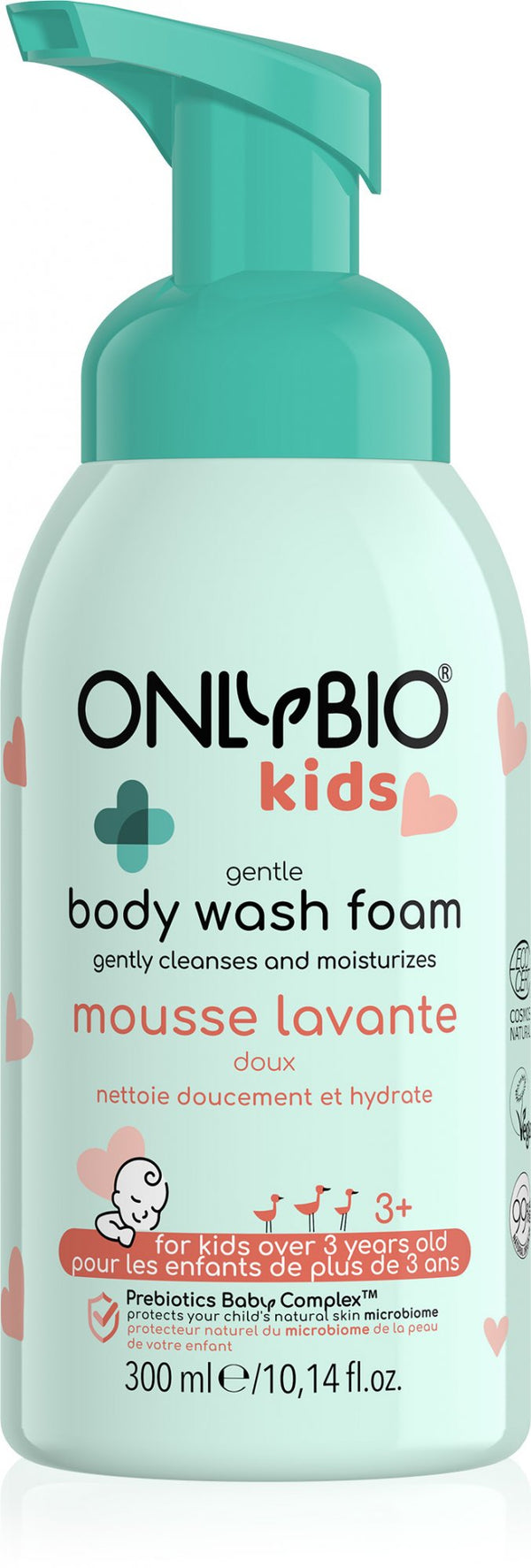 OnlyBio Jemná mycí pěna pro děti od 3 let (300 ml)