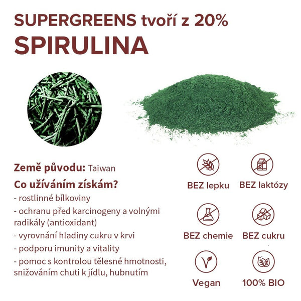 Blendea Supergreens BIO (30 porcí)