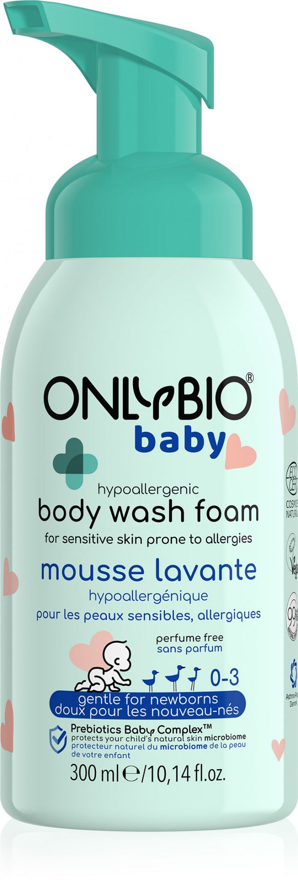 OnlyBio Hypoalergenní mycí pěna pro miminka (300 ml)