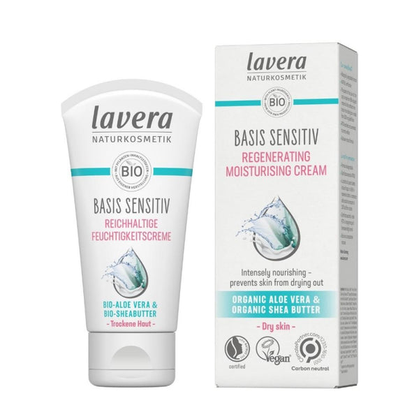 Lavera Basis Sensitive Hydratační a regenerační krém pro suchou pleť - denní (50 ml)