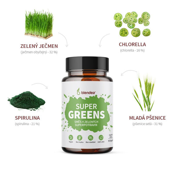 Blendea Supergreens BIO (90 kapslí)