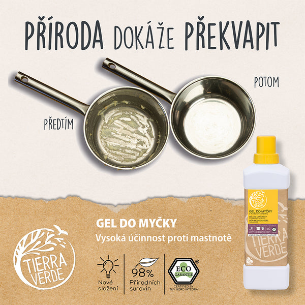 Tierra Verde Gel do myčky na nádobí - INOVACE