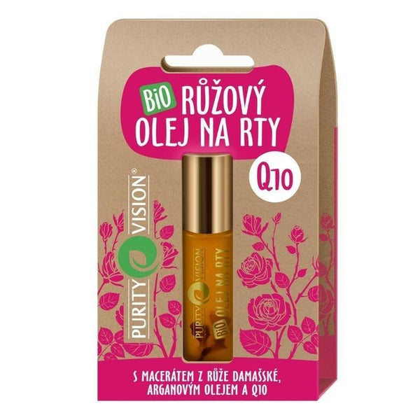 Purity Vision Růžový olej na rty BIO (10 ml)