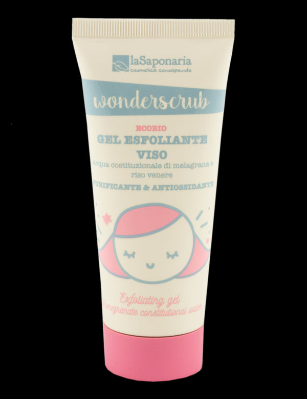 laSaponaria Peelingový gel na obličej WonderScrub BIO (100 ml)